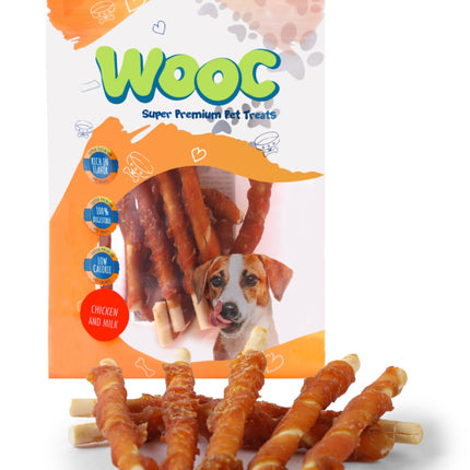 Wooc Dog Tavuk Sargılı Sütlü Stick Köpek Ödül Maması 80 gr