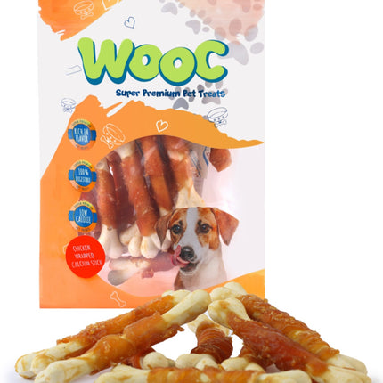Wooc Dog Tavuk Sargılı Kalsiyum Kemikli Köpek Ödül Maması 80 GR