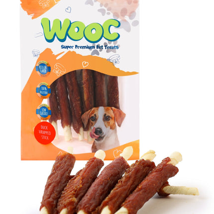 Wooc Dog Ördek Sargılı Sütlü Stick Köpek Ödül Maması 80 GR