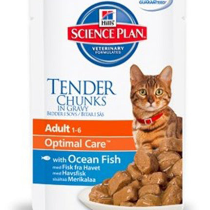 Hills Chunks In Gravy Okyanus Balıklı Konserve Kedi Maması 85 gr