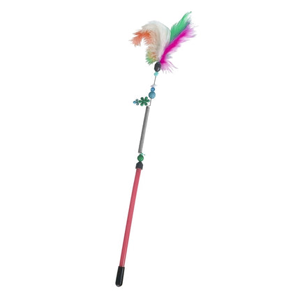 Markapet Yaylı Kedi Oyun Oltası 13 cm - 44 cm Kırmızı