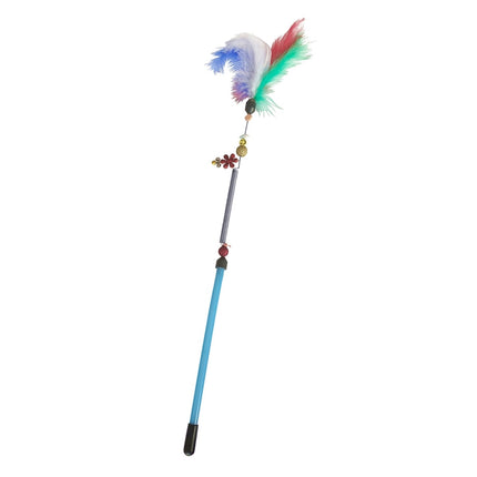 Markapet Yaylı Kedi Oyun Oltası 13 cm - 44 cm Mavi