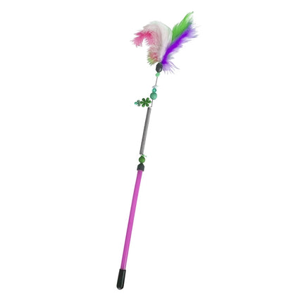 Markapet Yaylı Kedi Oyun Oltası 13 cm - 44 cm Pembe