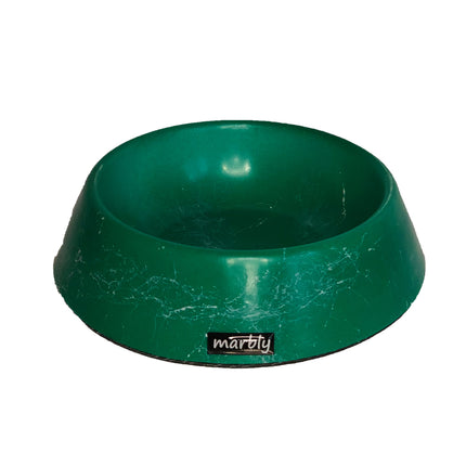 Marbly Yeşil Dalgalı Mermerit Kedi Köpek Mama Su Kabı 470 ml