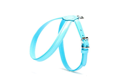Doggie Flotter El Yapımı Deri Köpek Göğüs Tasması 1,2 x 25 -35 cm Beyaz