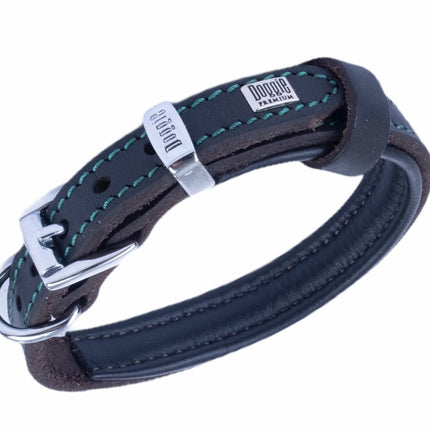 Doggie Yağlı Gerçek Deriden El Yapımı Köpek Boyun Tasması 2x30-35 cm Kahverengi