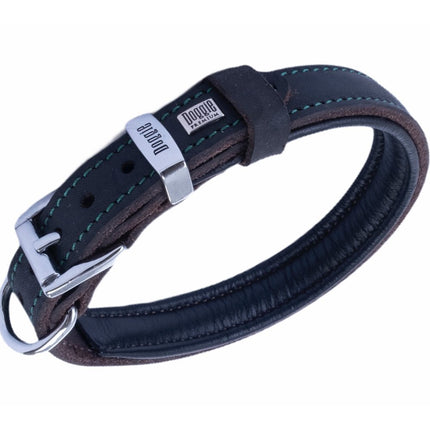 Doggie Yağlı Gerçek Deriden El Yapımı Köpek Boyun Tasması 3x42-50 cm Kahverengi